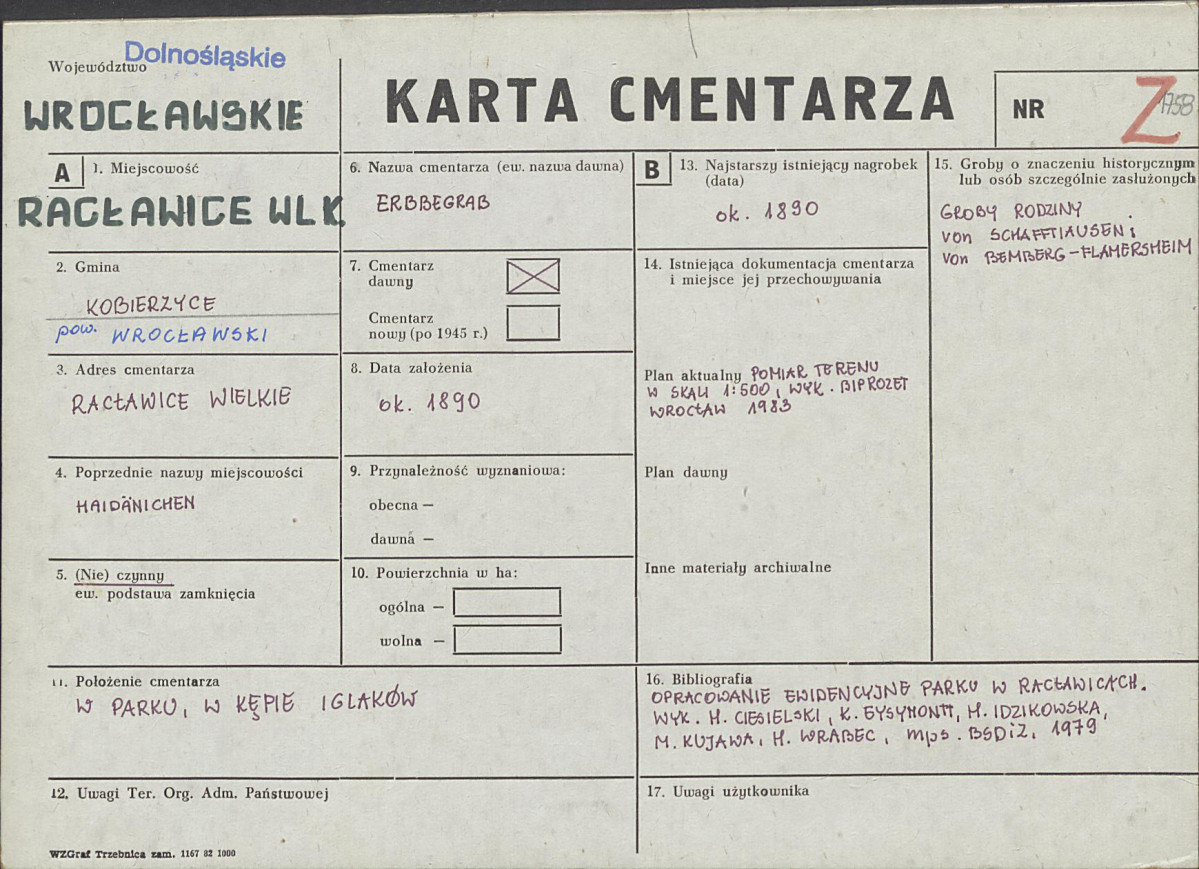 Karta cmentarza, skan nr 1