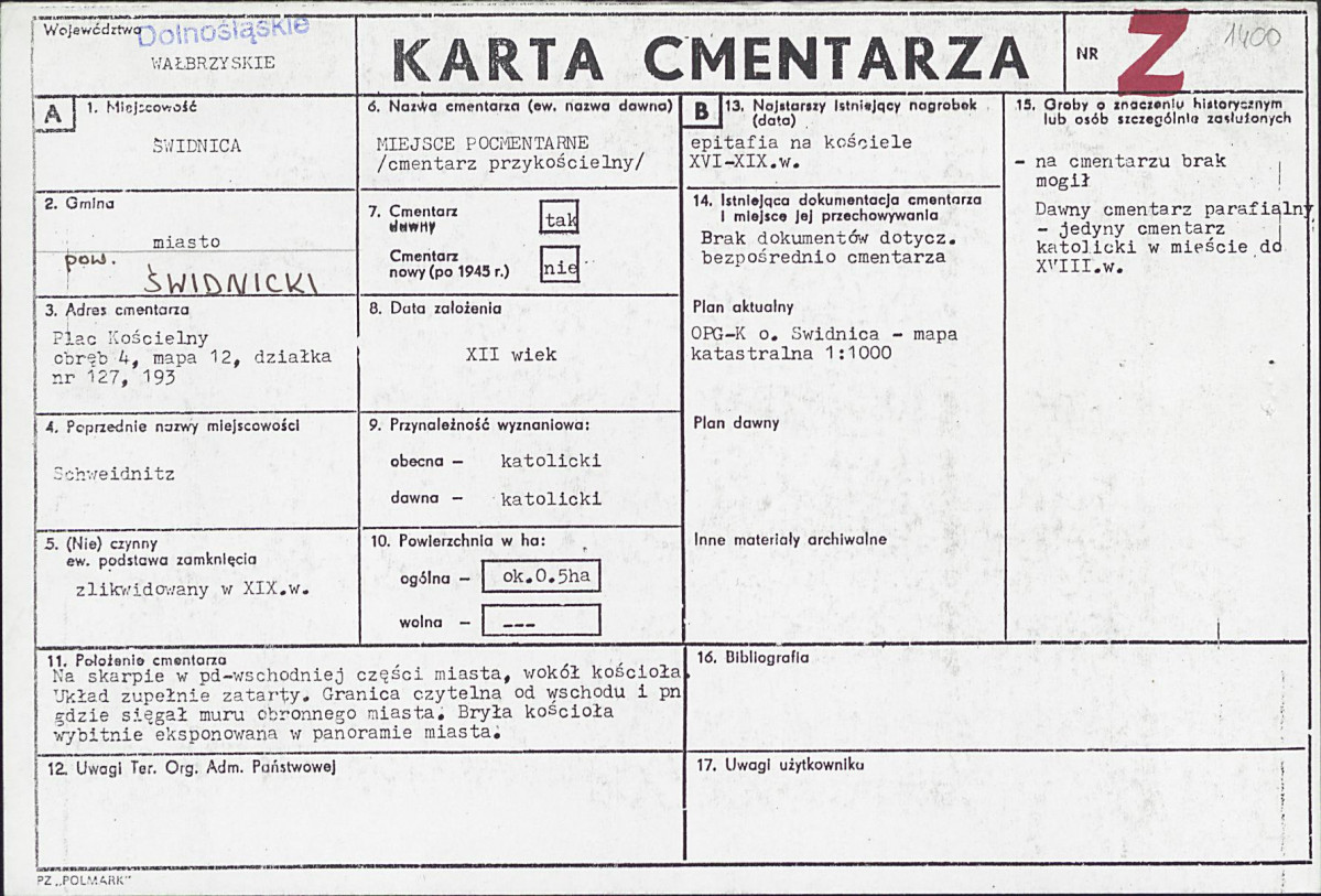 Karta cmentarza, skan nr 1