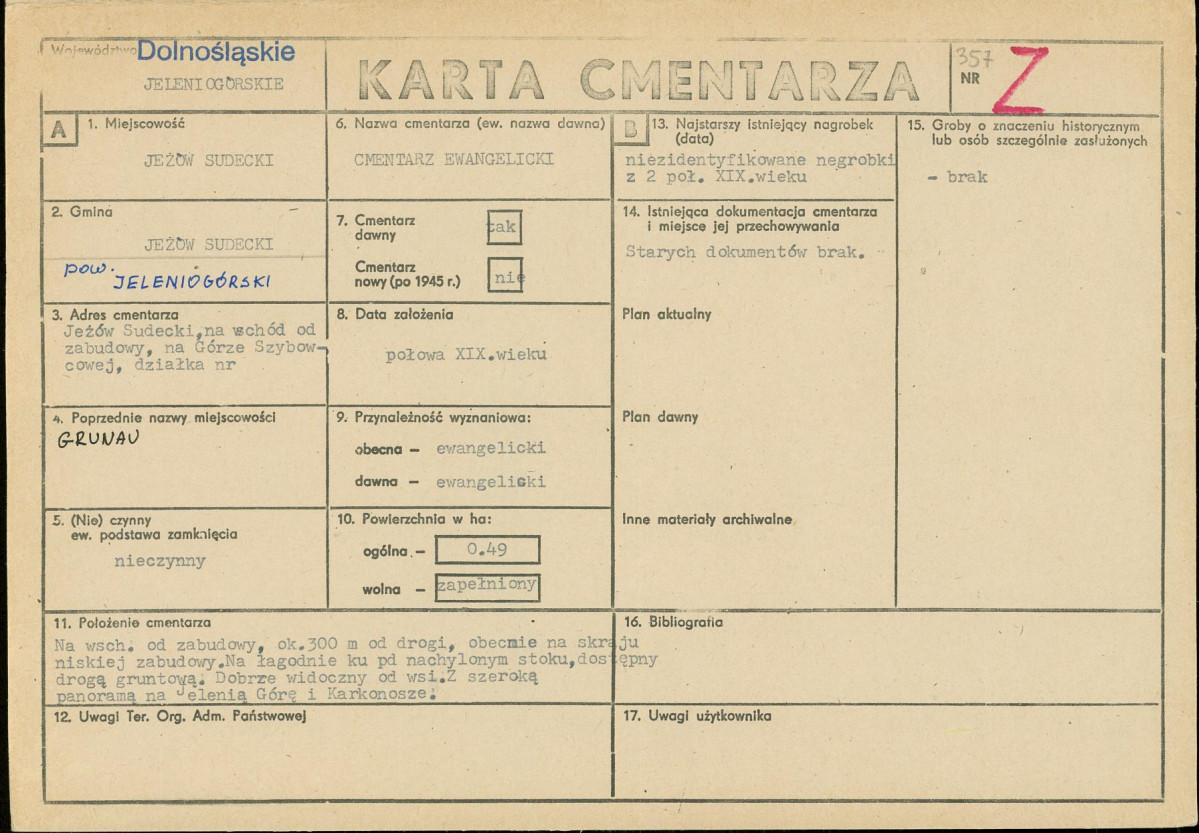 Karta cmentarza, skan nr 1