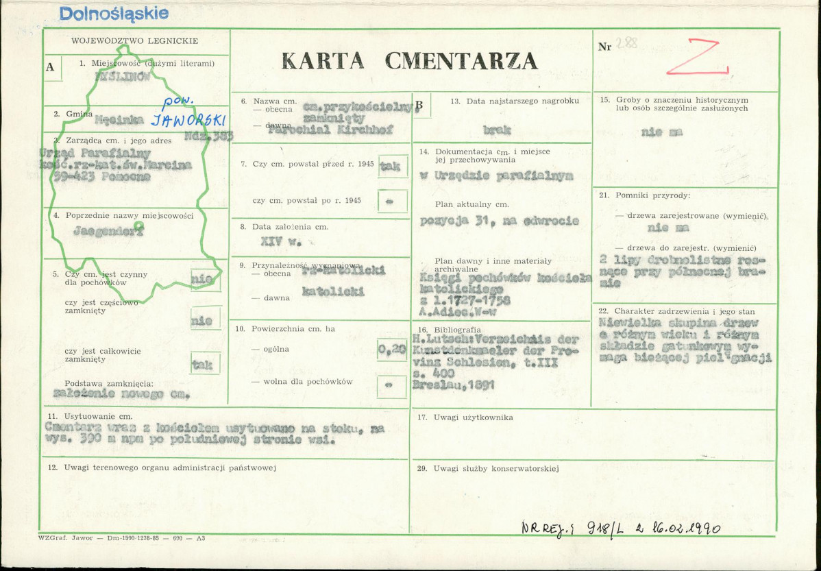 Karta cmentarza, skan nr 1