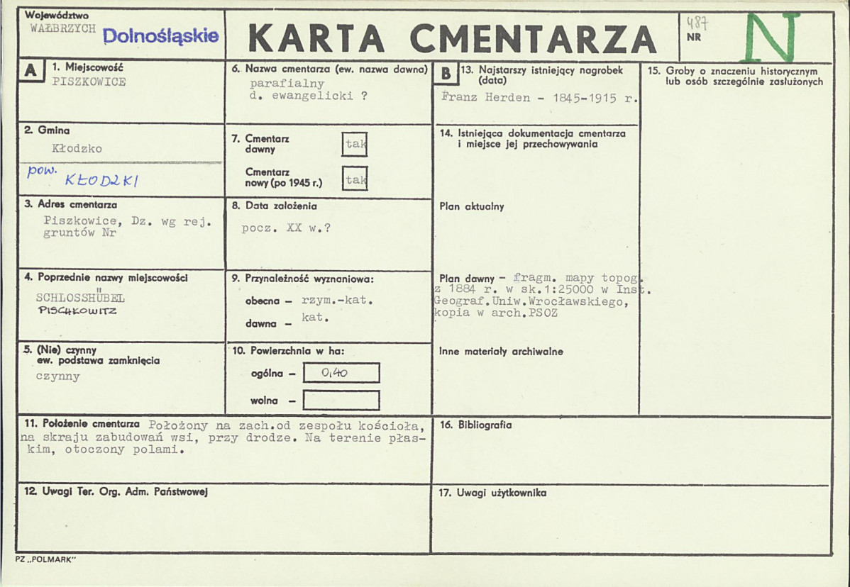 Karta cmentarza, skan nr 1