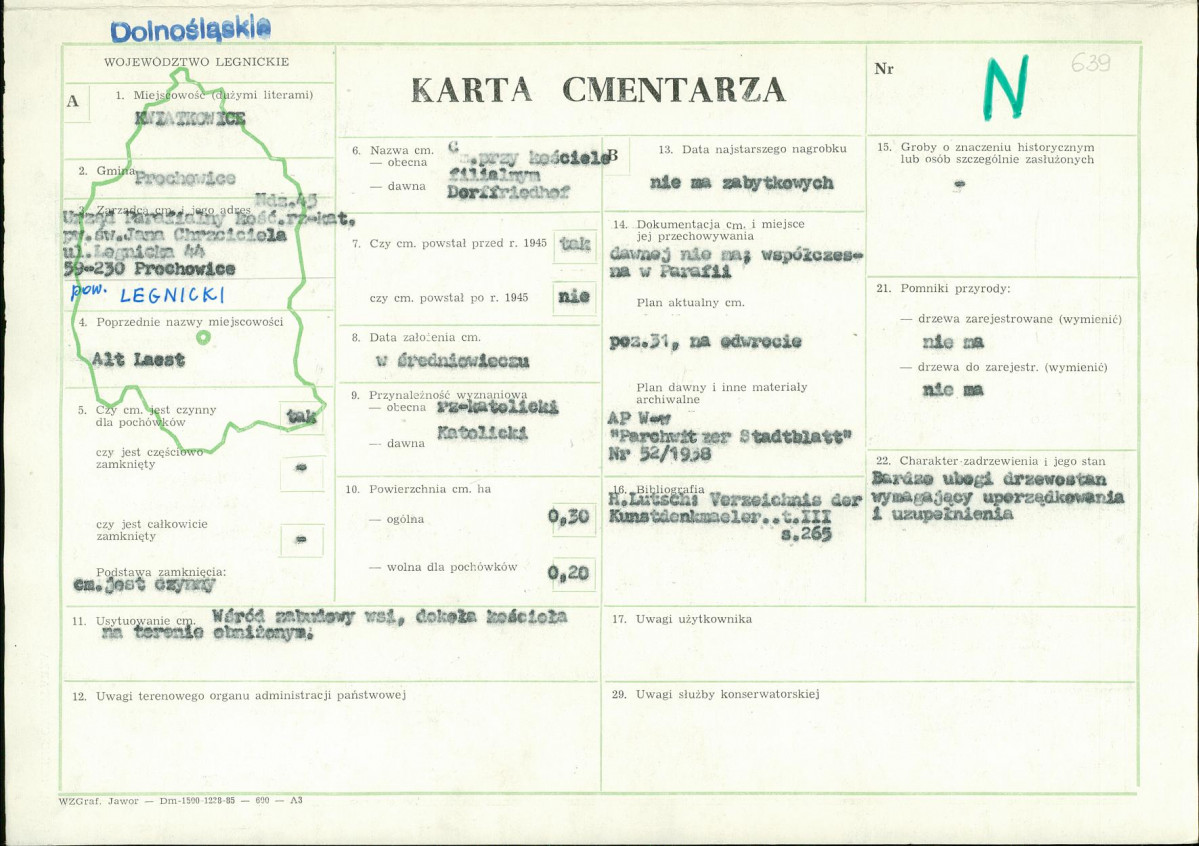 Karta cmentarza, skan nr 1