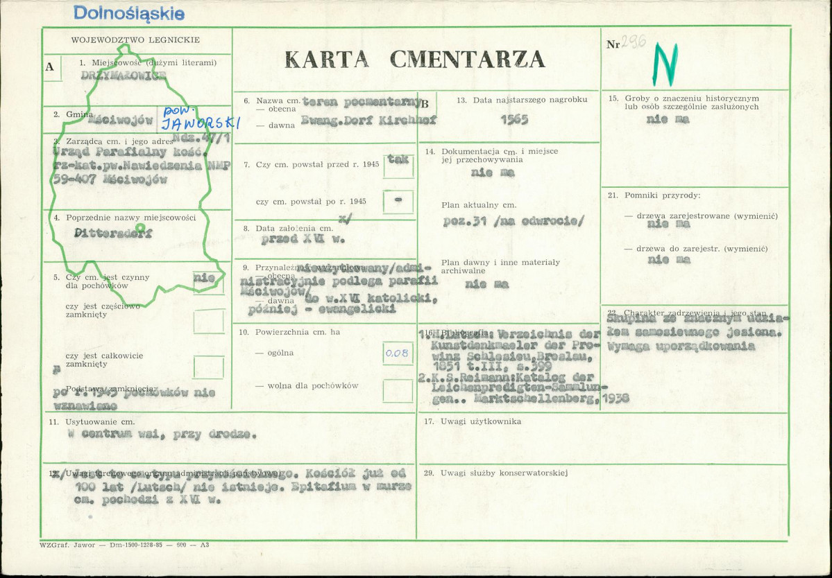 Karta cmentarza, skan nr 1