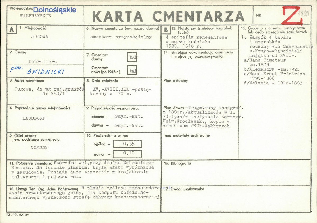 Karta cmentarza, skan nr 1