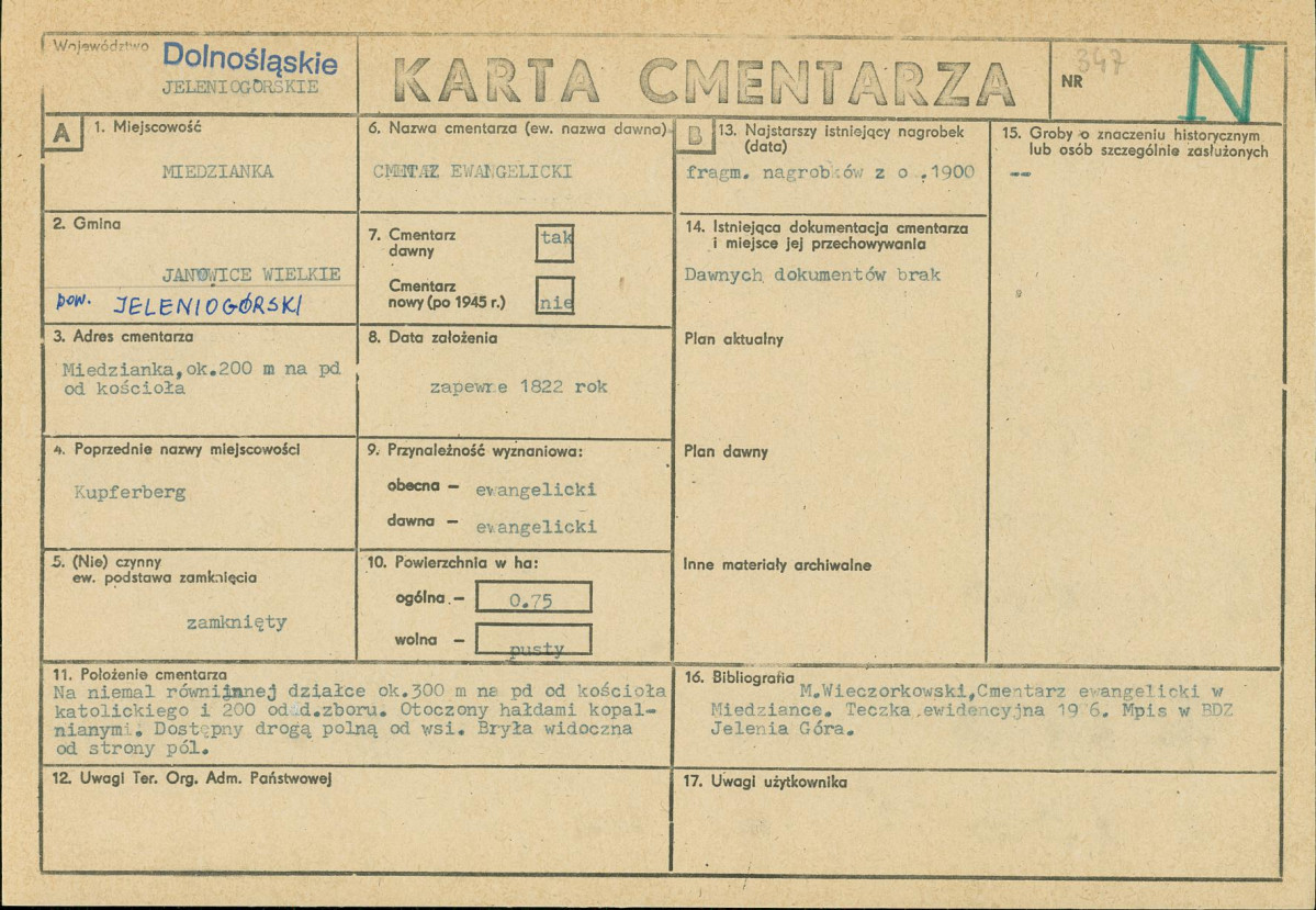 Karta cmentarza, skan nr 1