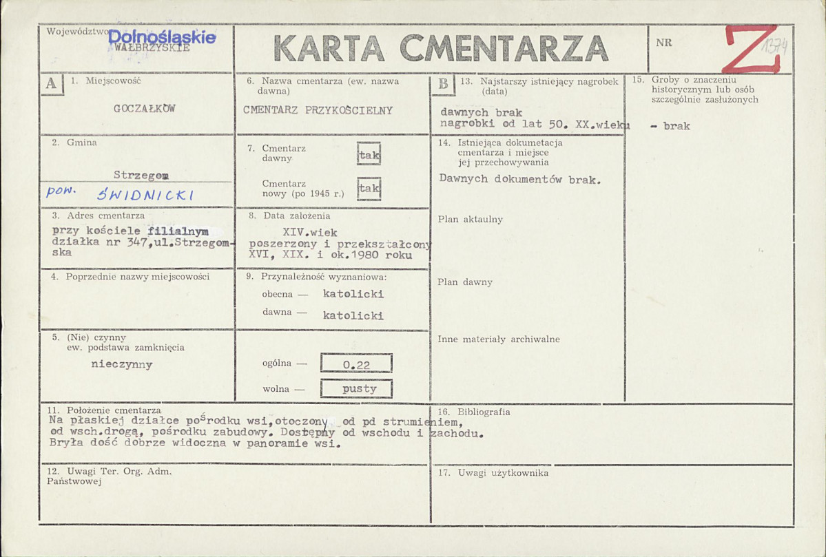 Karta cmentarza, skan nr 1