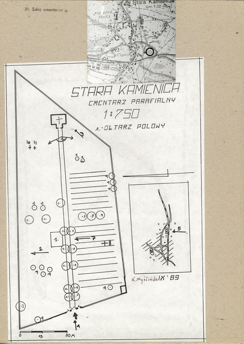 Karta cmentarza, skan nr 3