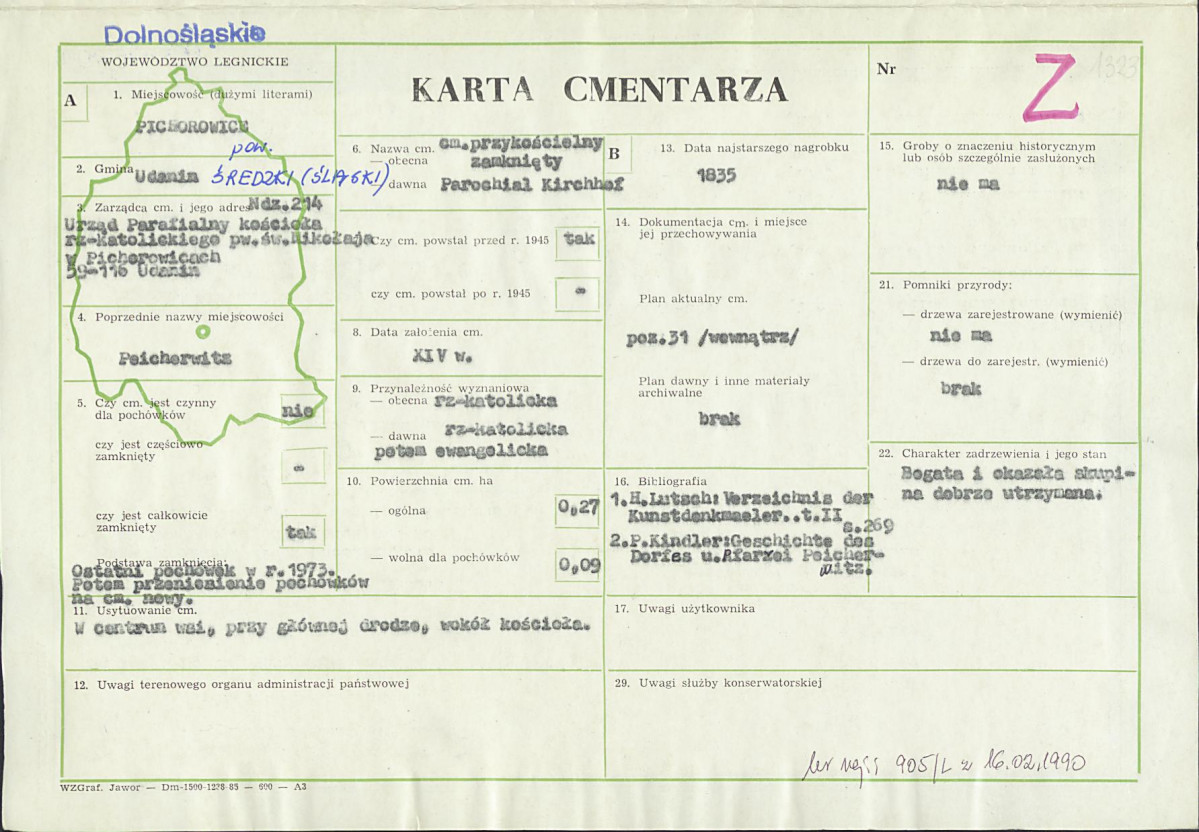 Karta cmentarza, skan nr 1