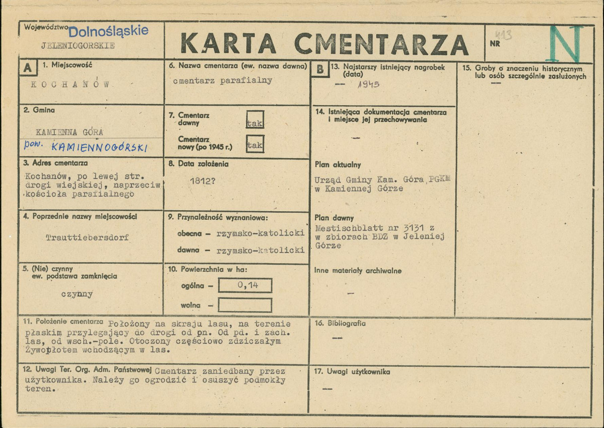 Karta cmentarza, skan nr 1