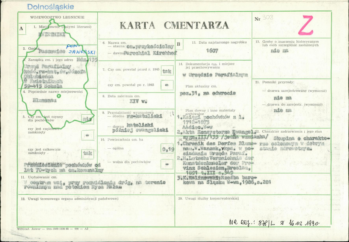 Karta cmentarza, skan nr 1