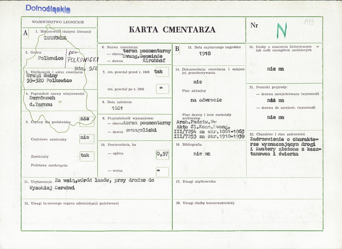 Karta cmentarza, skan nr 1