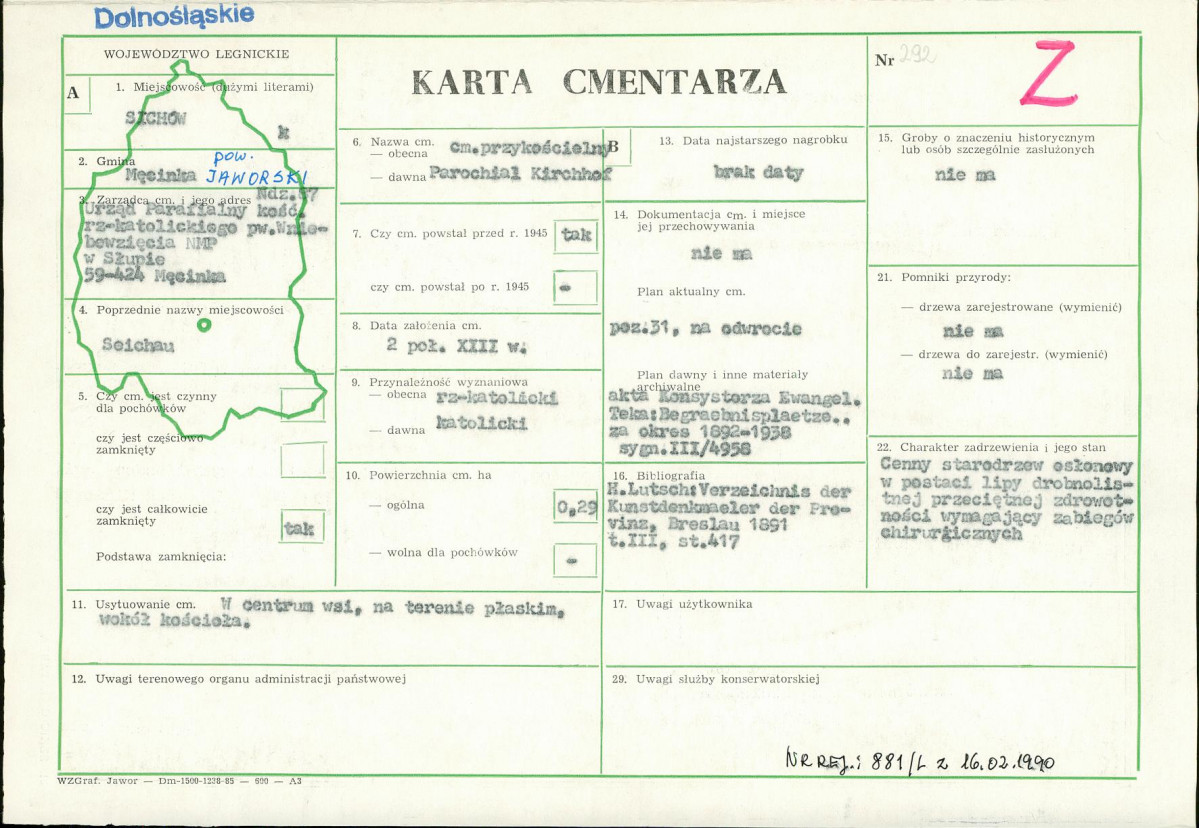 Karta cmentarza, skan nr 1