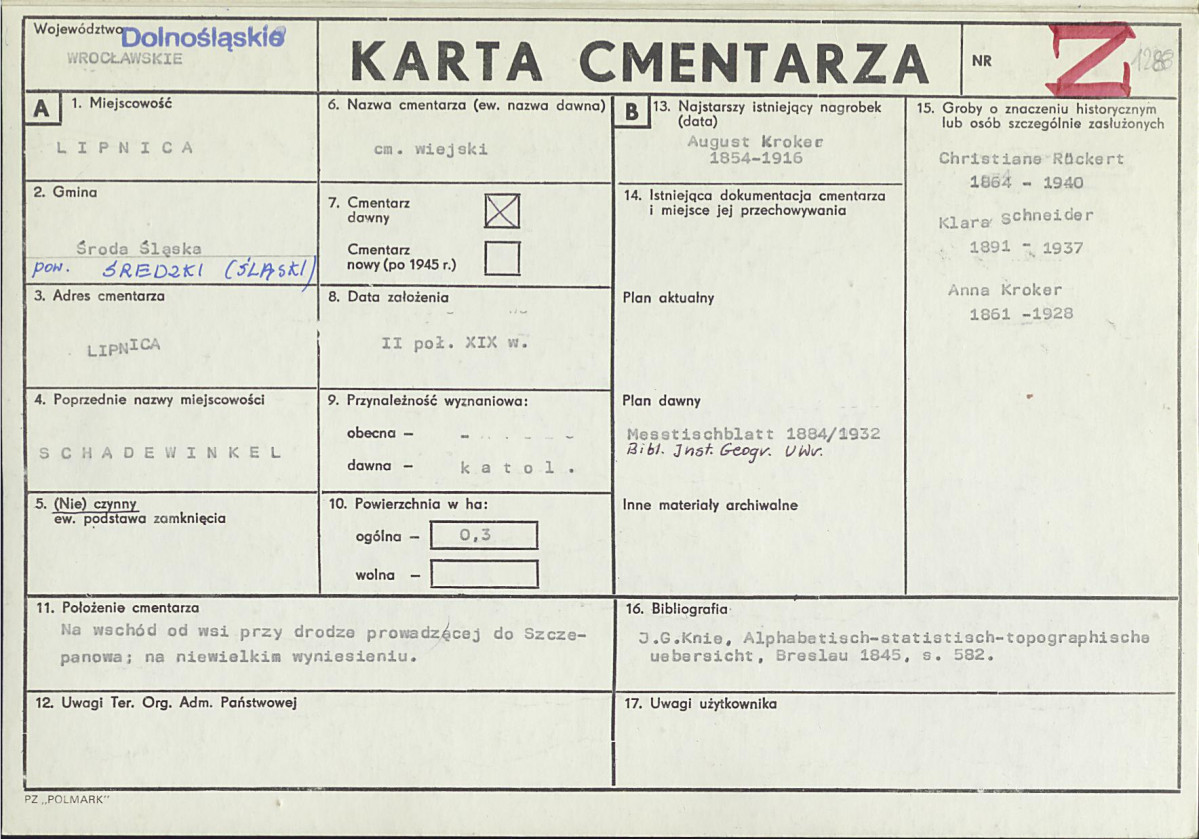 Karta cmentarza, skan nr 1