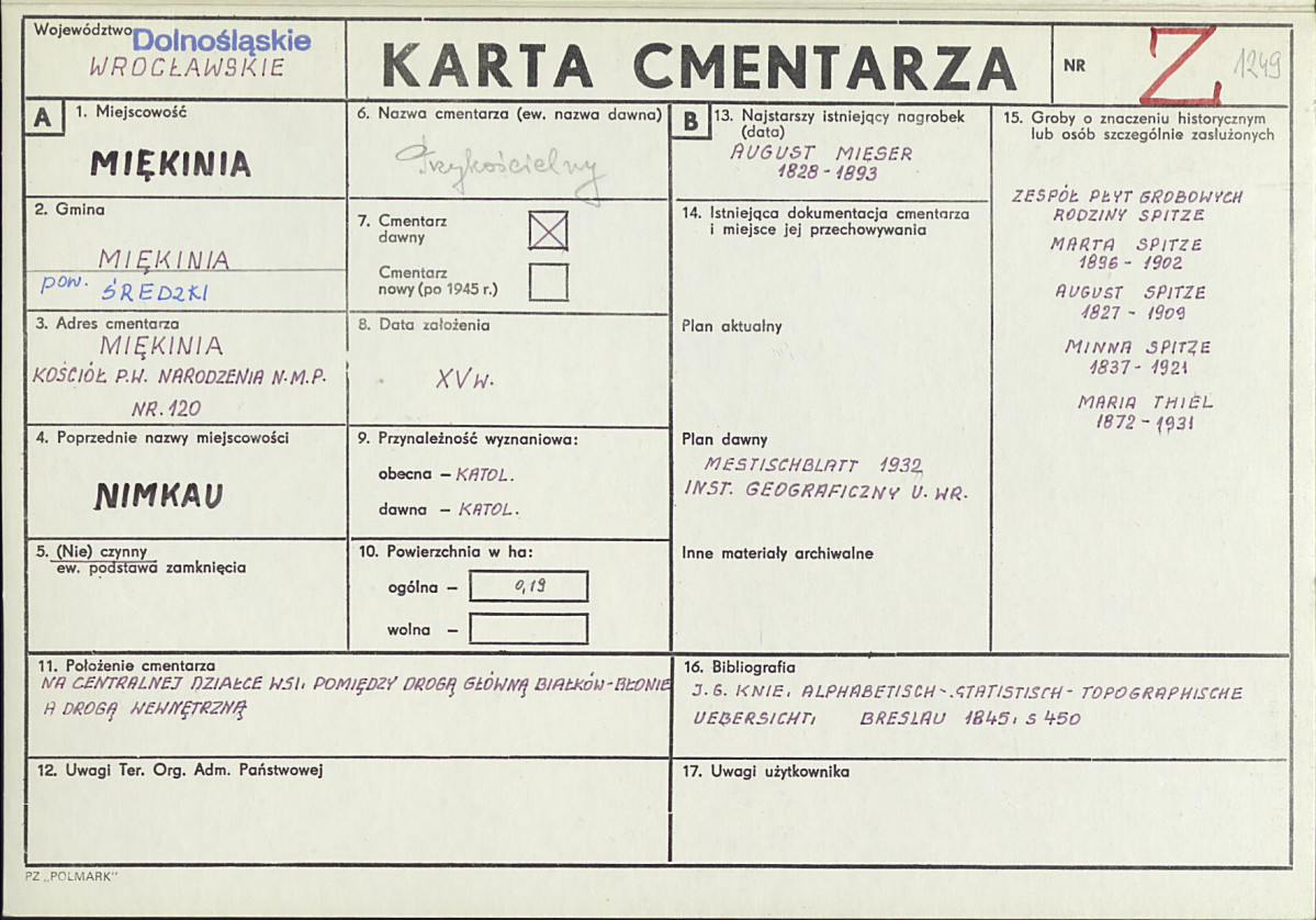 Karta cmentarza, skan nr 1