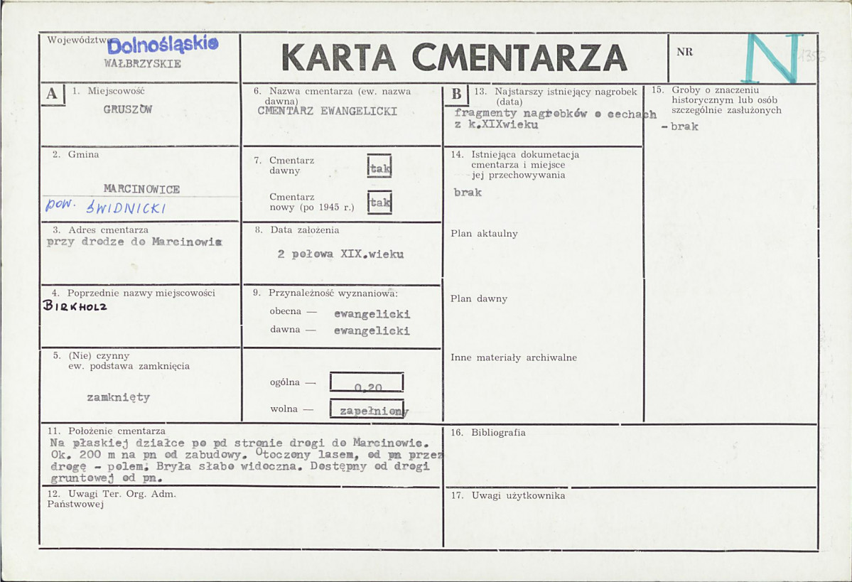 Karta cmentarza, skan nr 1