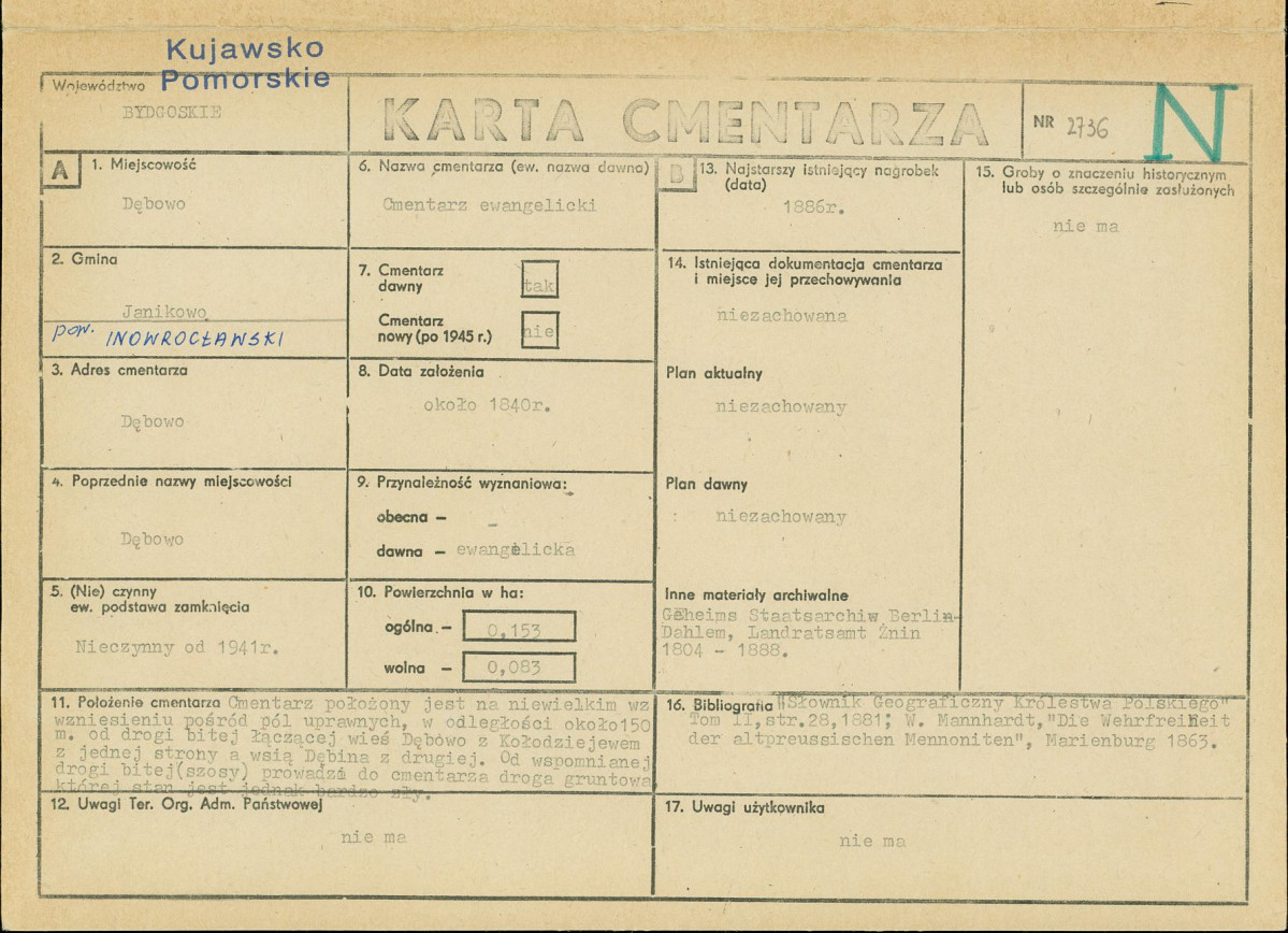 Karta cmentarza, skan nr 1