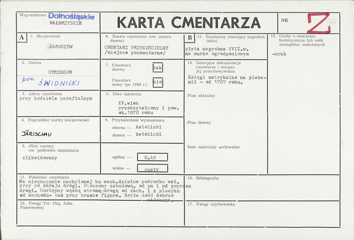 Karta cmentarza, skan nr 1