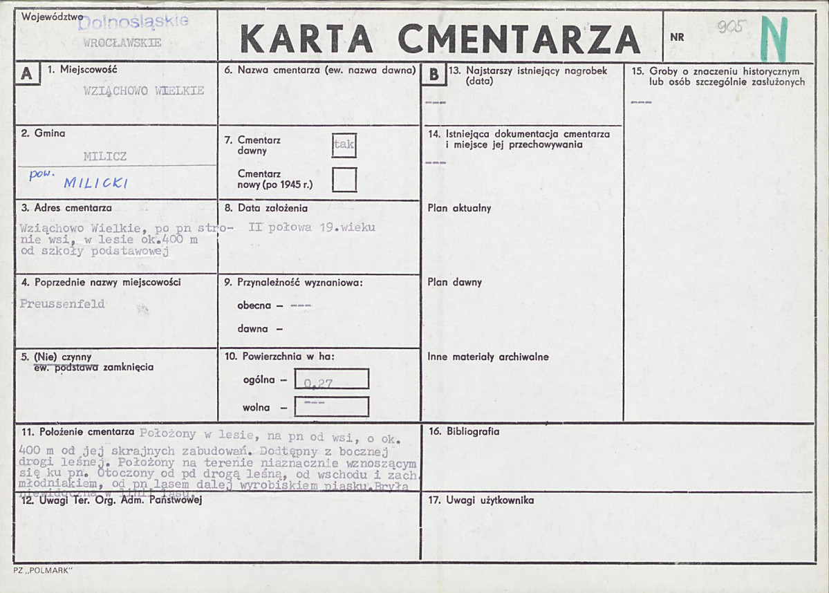 Karta cmentarza, skan nr 1