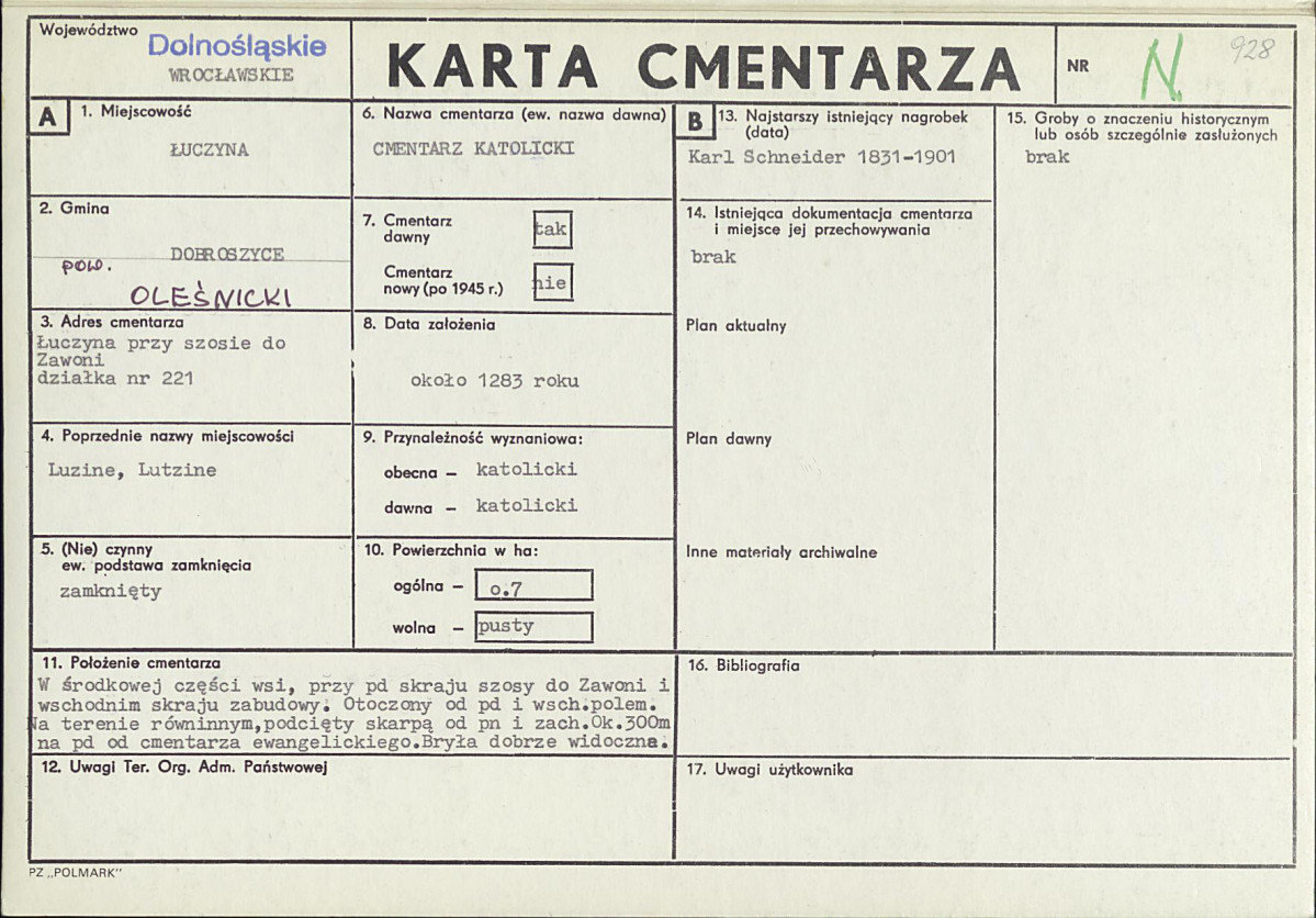 Karta cmentarza, skan nr 1