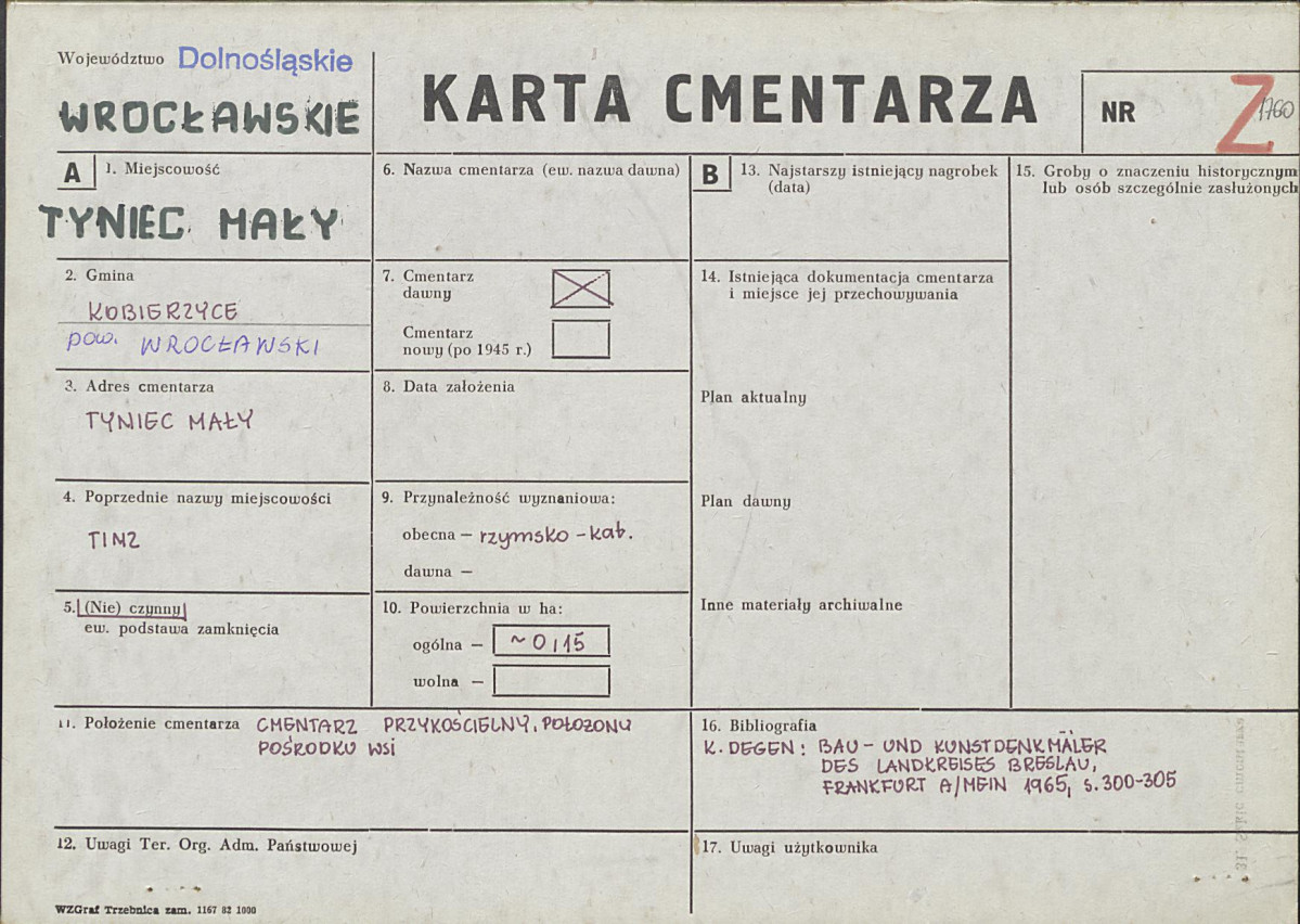 Karta cmentarza, skan nr 1