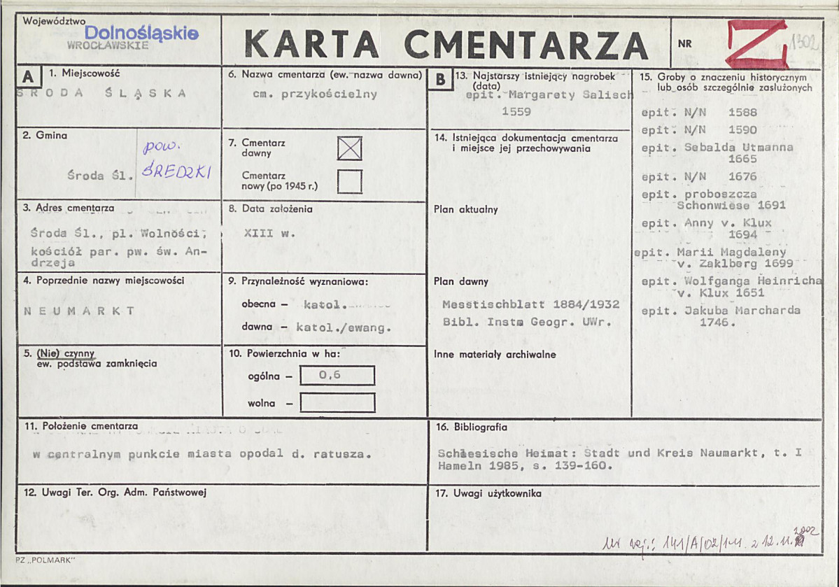 Karta cmentarza, skan nr 1