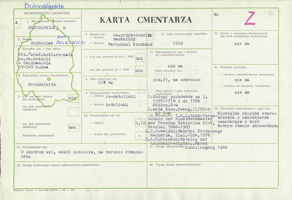 Karta cmentarza, skan nr 1