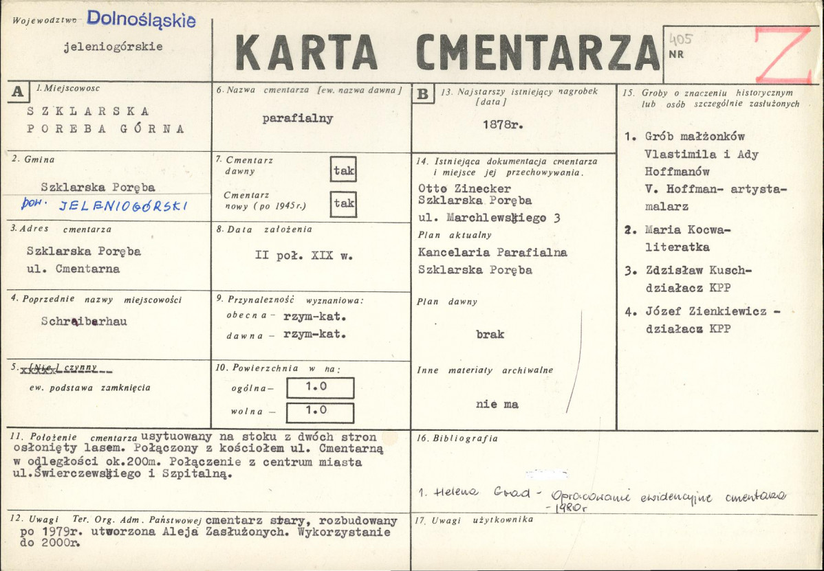 Karta cmentarza, skan nr 1