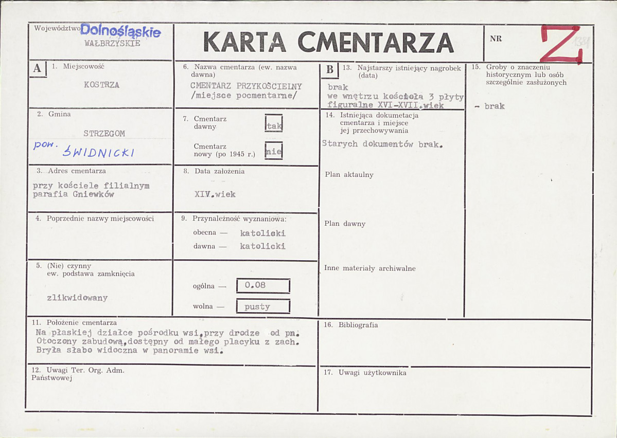 Karta cmentarza, skan nr 1