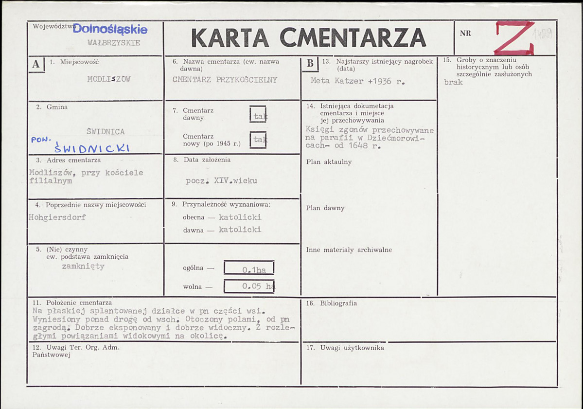 Karta cmentarza, skan nr 1