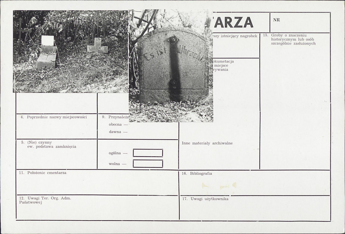 Karta cmentarza, skan nr 6