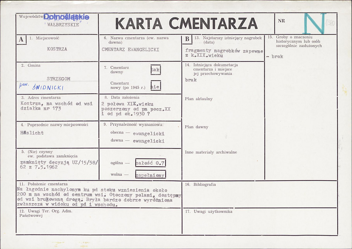 Karta cmentarza, skan nr 1
