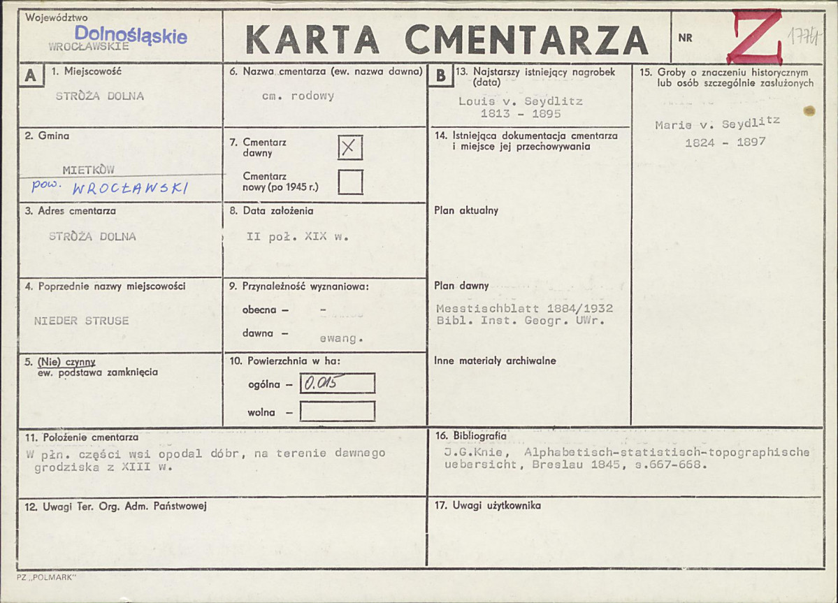 Karta cmentarza, skan nr 1