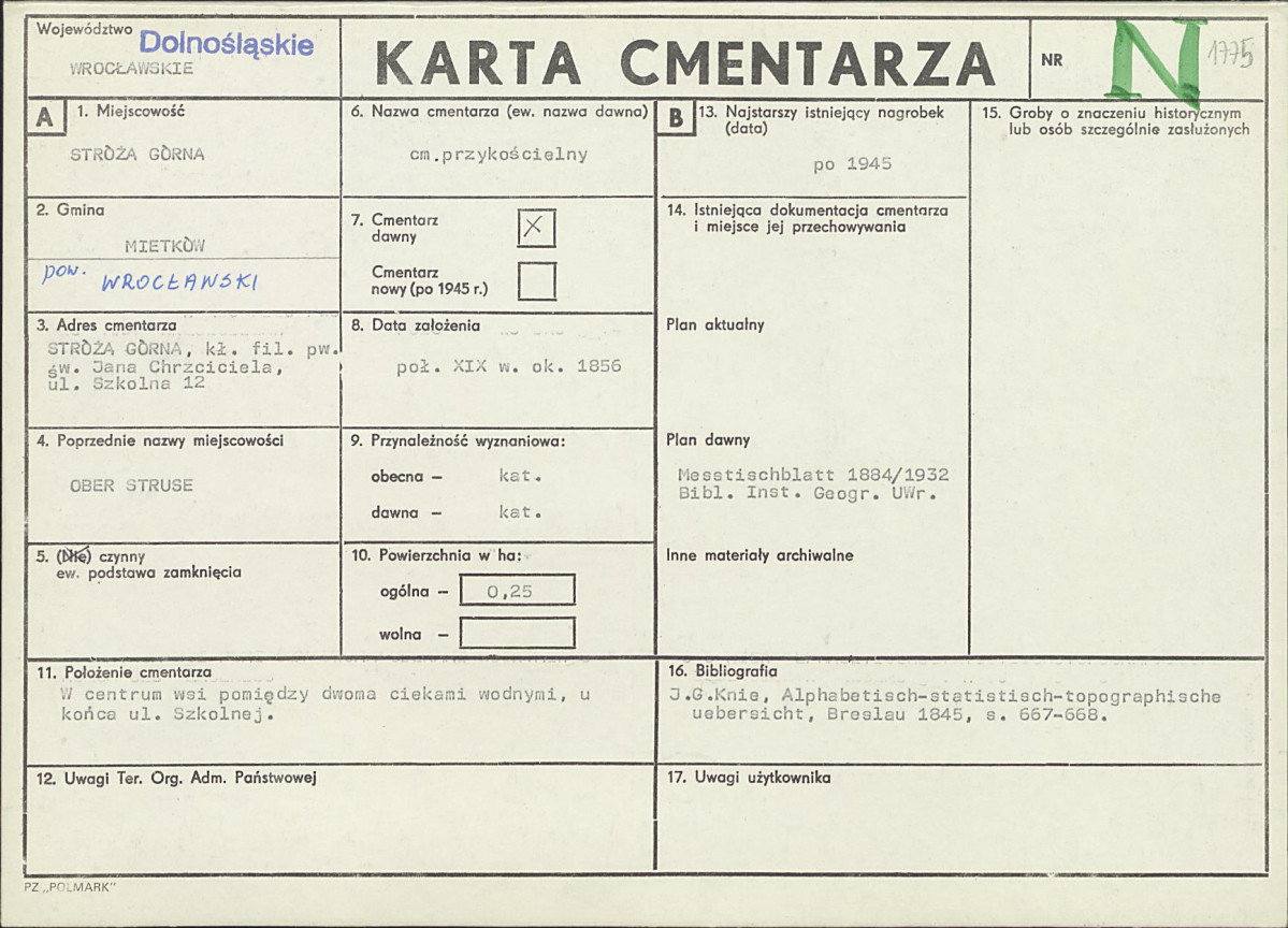 Karta cmentarza, skan nr 1