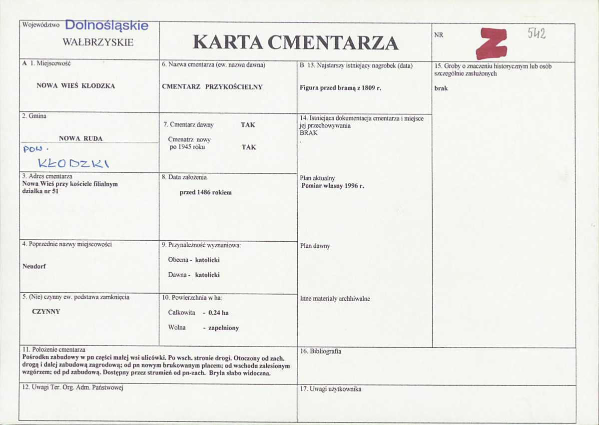 Karta cmentarza, skan nr 1