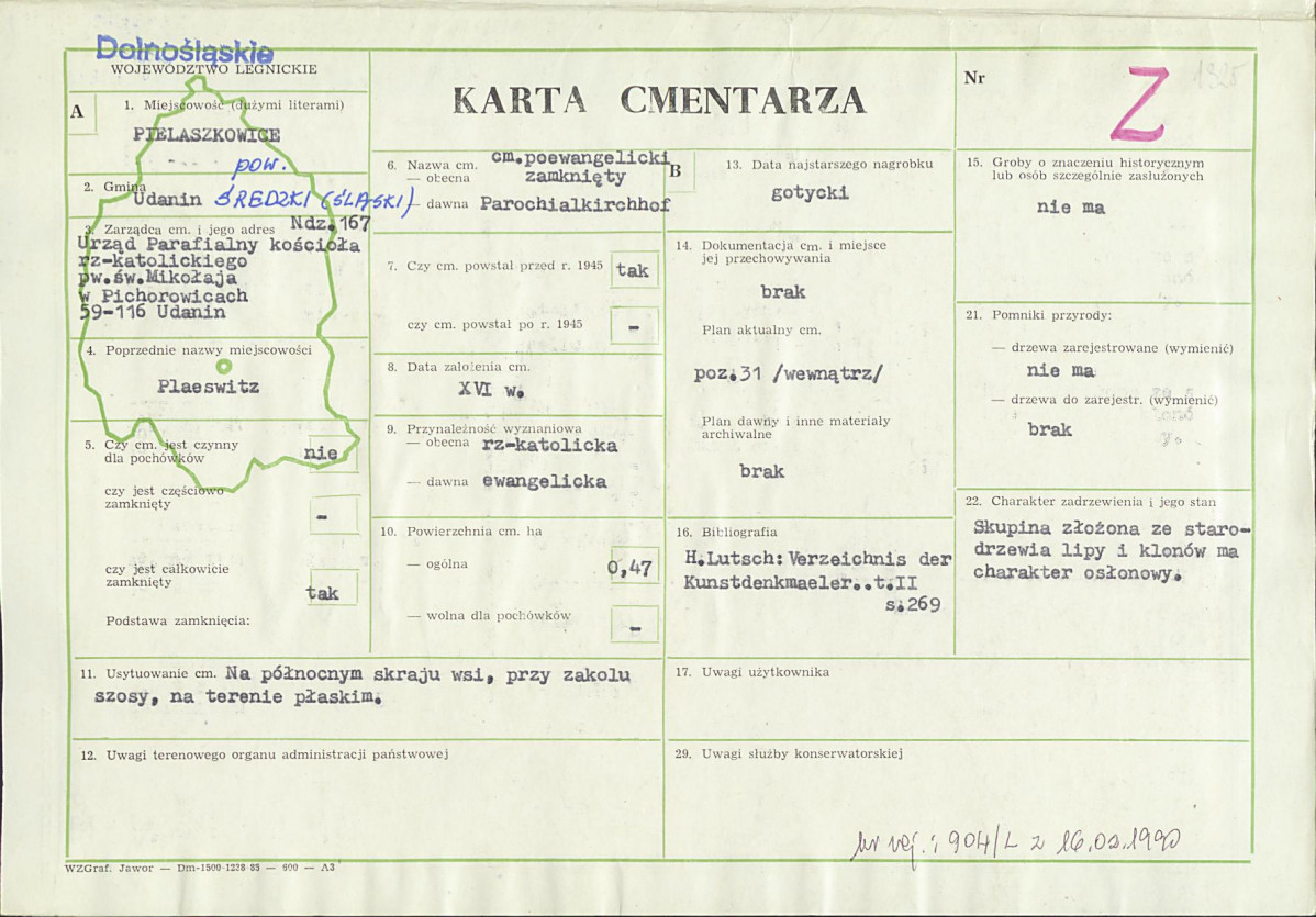 Karta cmentarza, skan nr 1