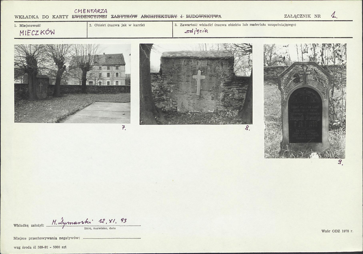 Karta cmentarza, skan nr 6