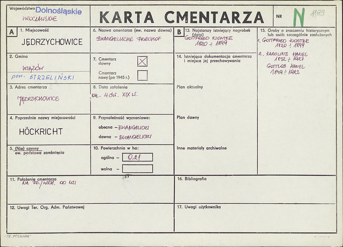 Karta cmentarza, skan nr 1