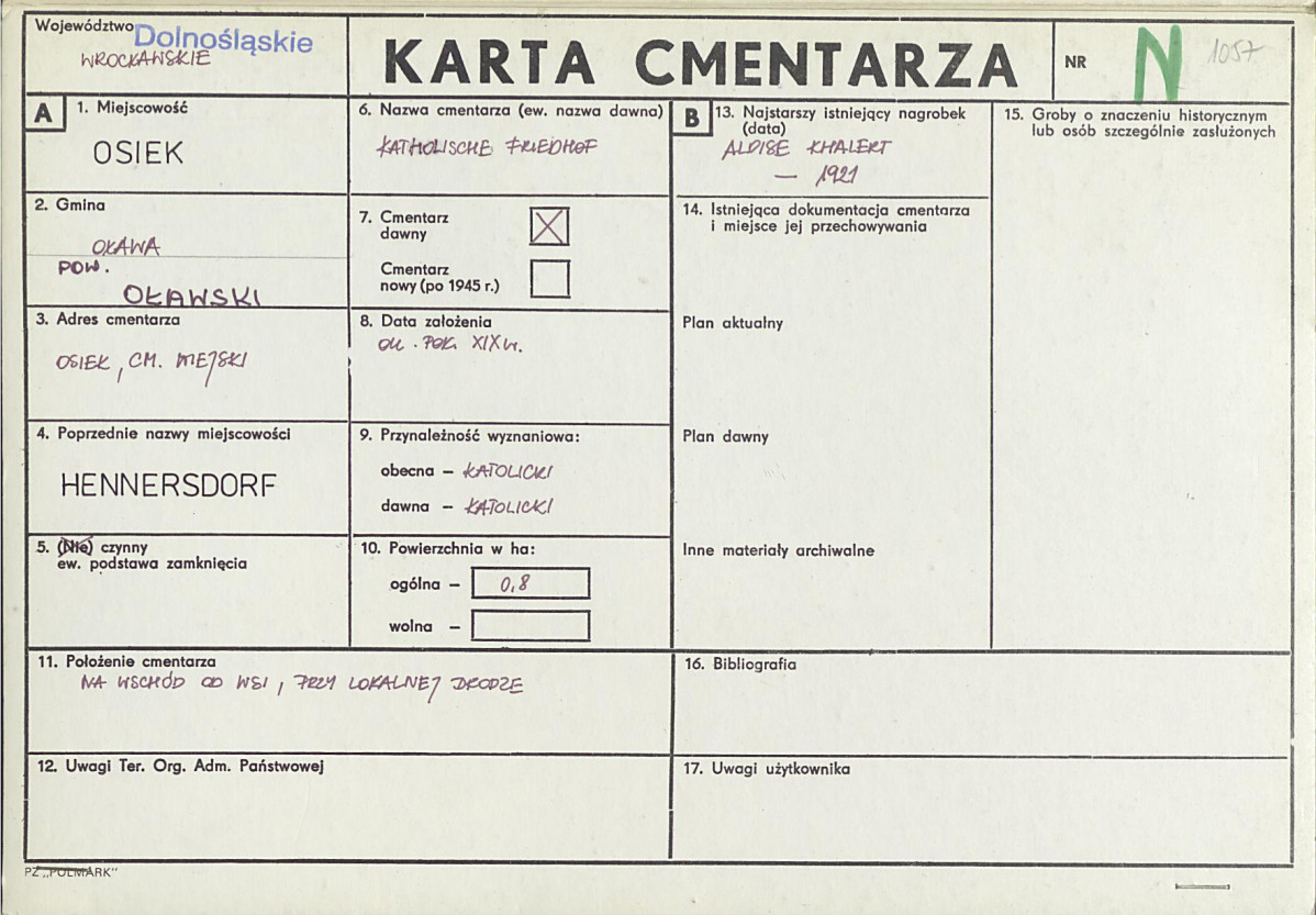 Karta cmentarza, skan nr 1