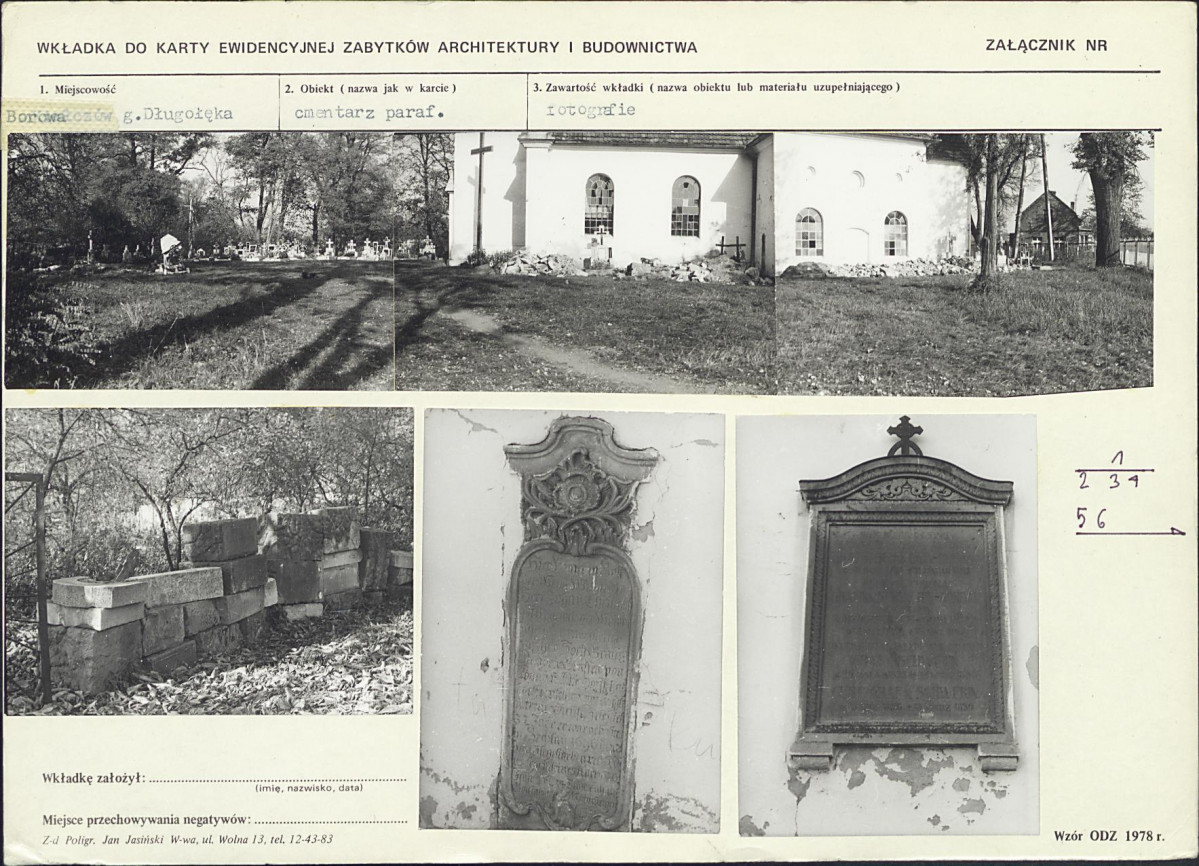 Karta cmentarza, skan nr 5