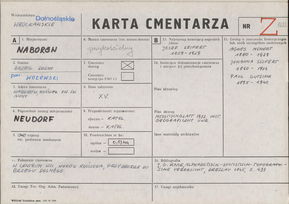 Karta cmentarza, skan nr 1
