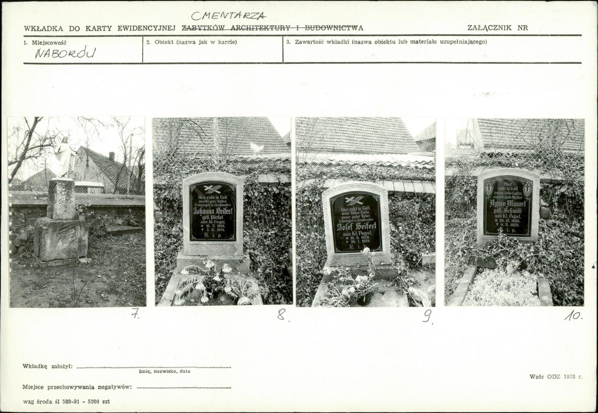 Karta cmentarza, skan nr 6