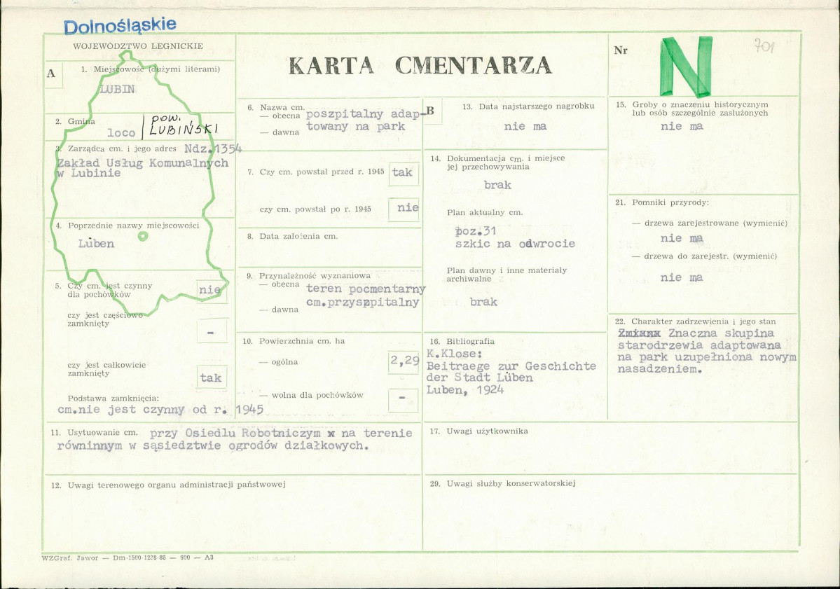 Karta cmentarza, skan nr 1