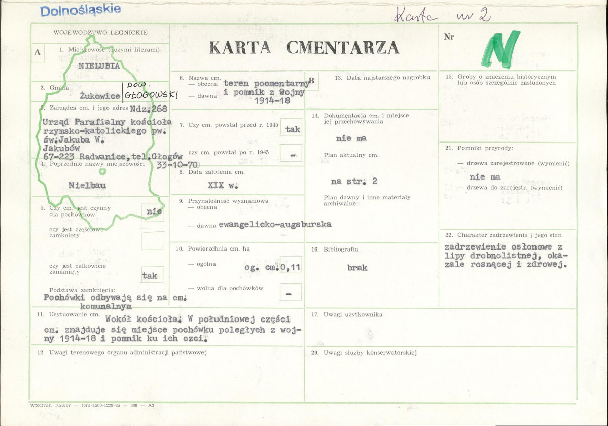 Karta cmentarza, skan nr 1