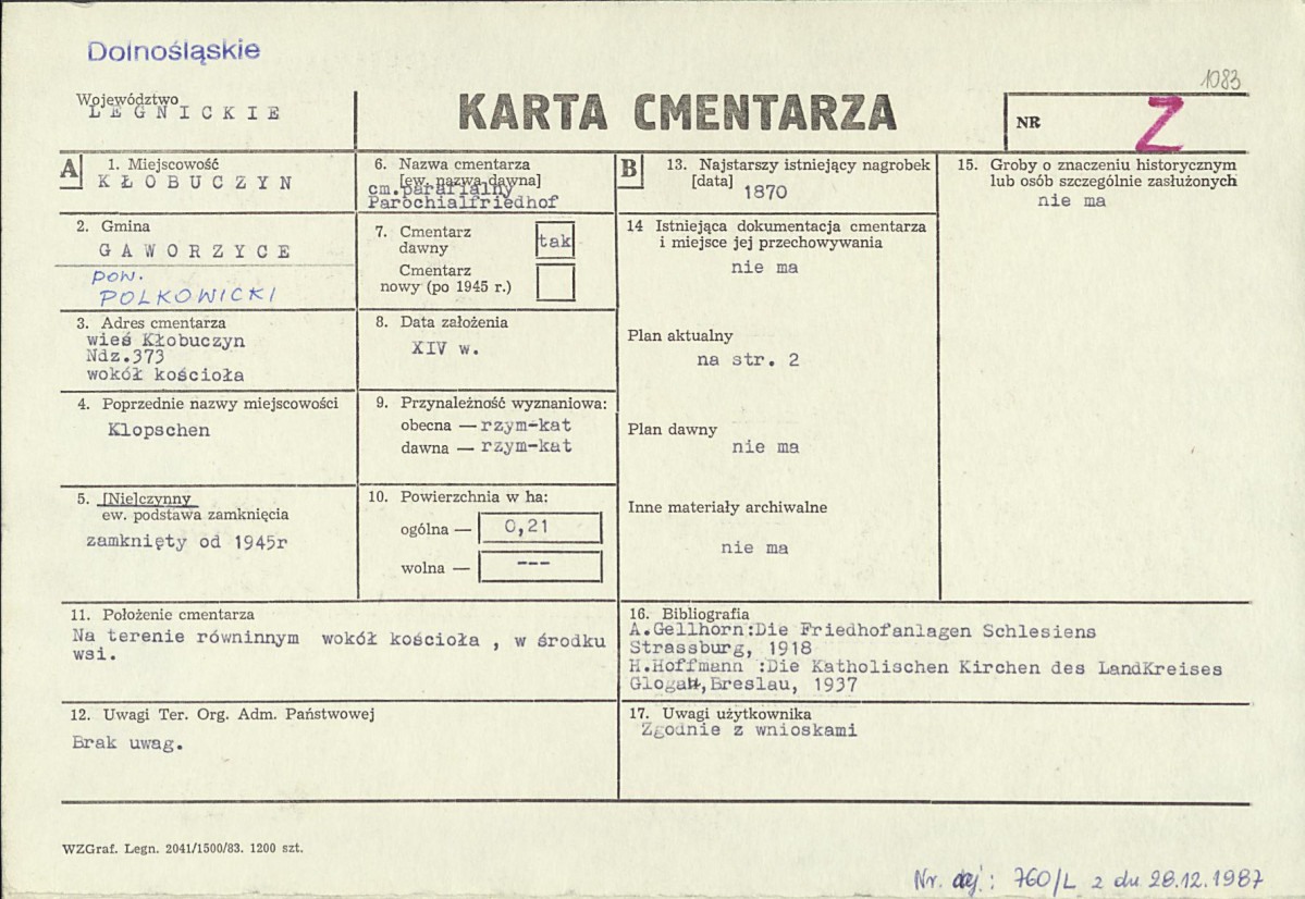 Karta cmentarza, skan nr 1
