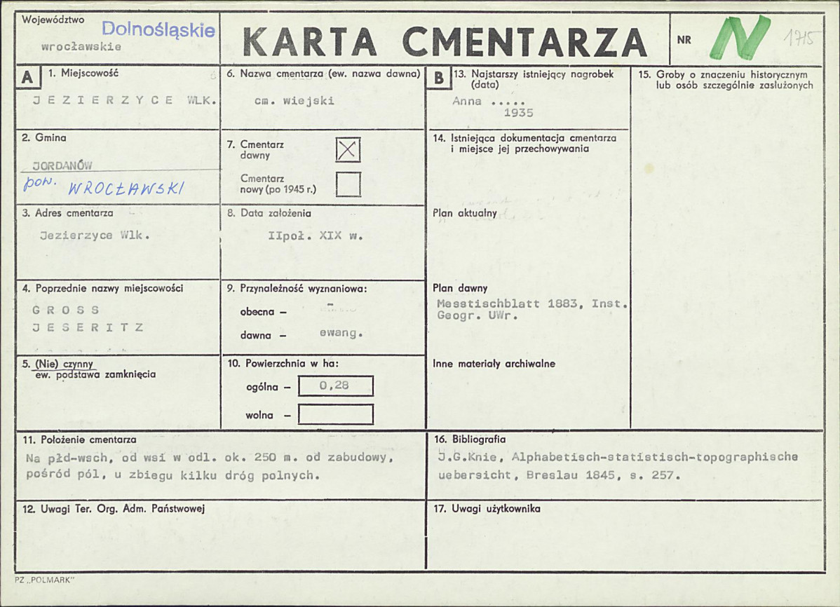 Karta cmentarza, skan nr 1