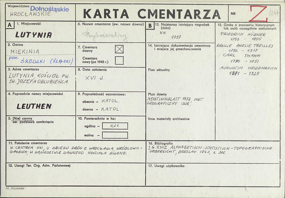 Karta cmentarza, skan nr 1