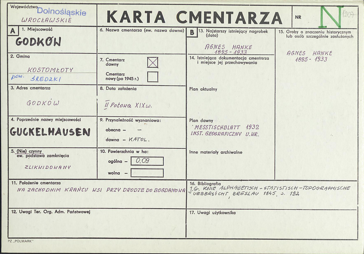 Karta cmentarza, skan nr 1