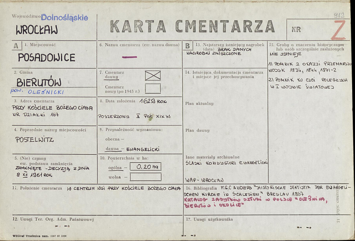 Karta cmentarza, skan nr 1