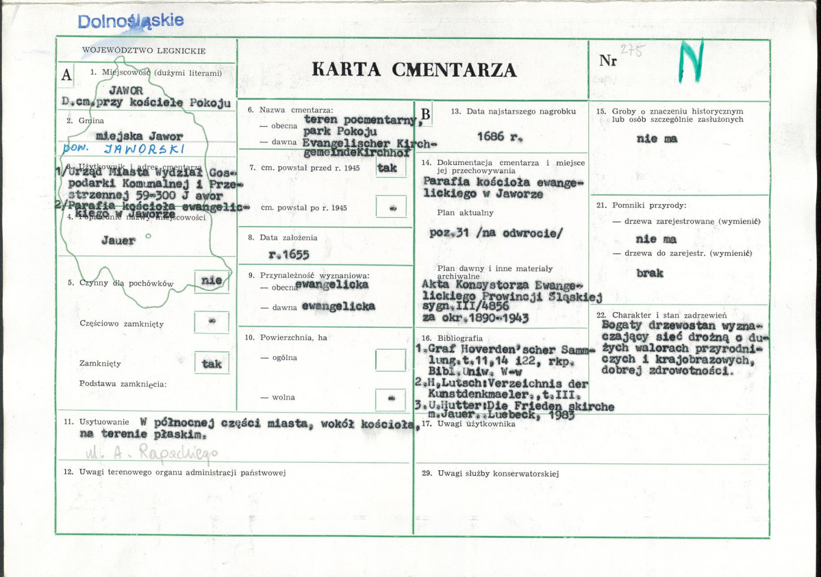 Karta cmentarza, skan nr 1