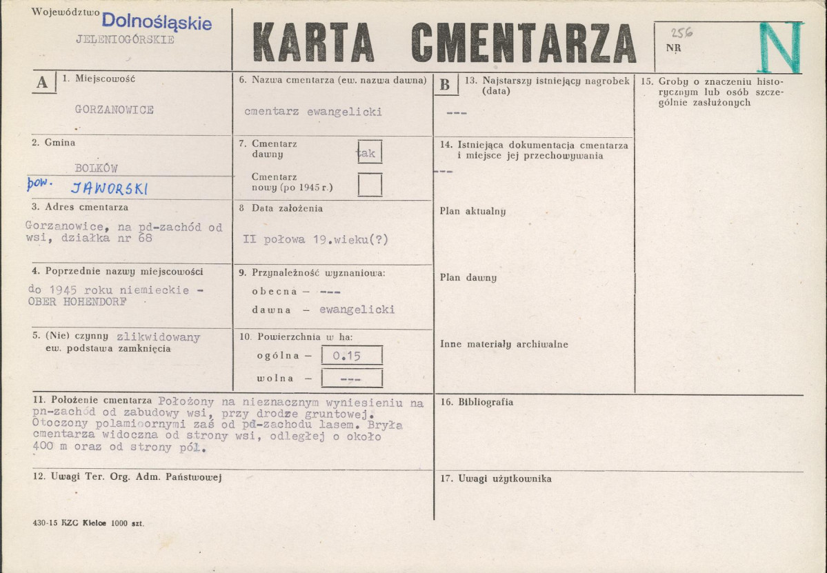 Karta cmentarza, skan nr 1